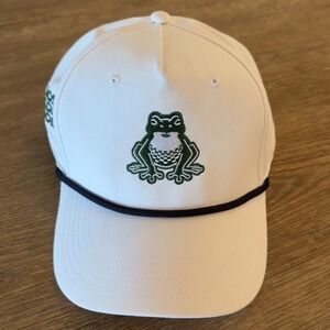 AHEAD Boston Common Golf White AeroSphere Tech Fabric Rope Cap-Classic Fit Snap